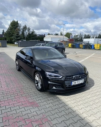 Audi A5 cena 116000 przebieg: 158000, rok produkcji 2019 z Wrocław małe 67